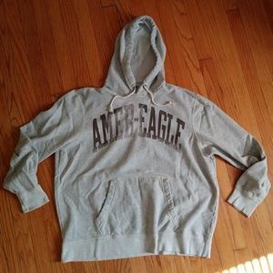 American Eagle Soft Gray Hoodie Sz XXL